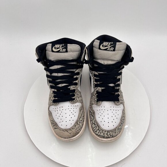 Nike Air Jordan 1 Retro Youth Size 6Y Women 7. 5 FD1437 052 White Elephant Shoe - Picture 3 of 15